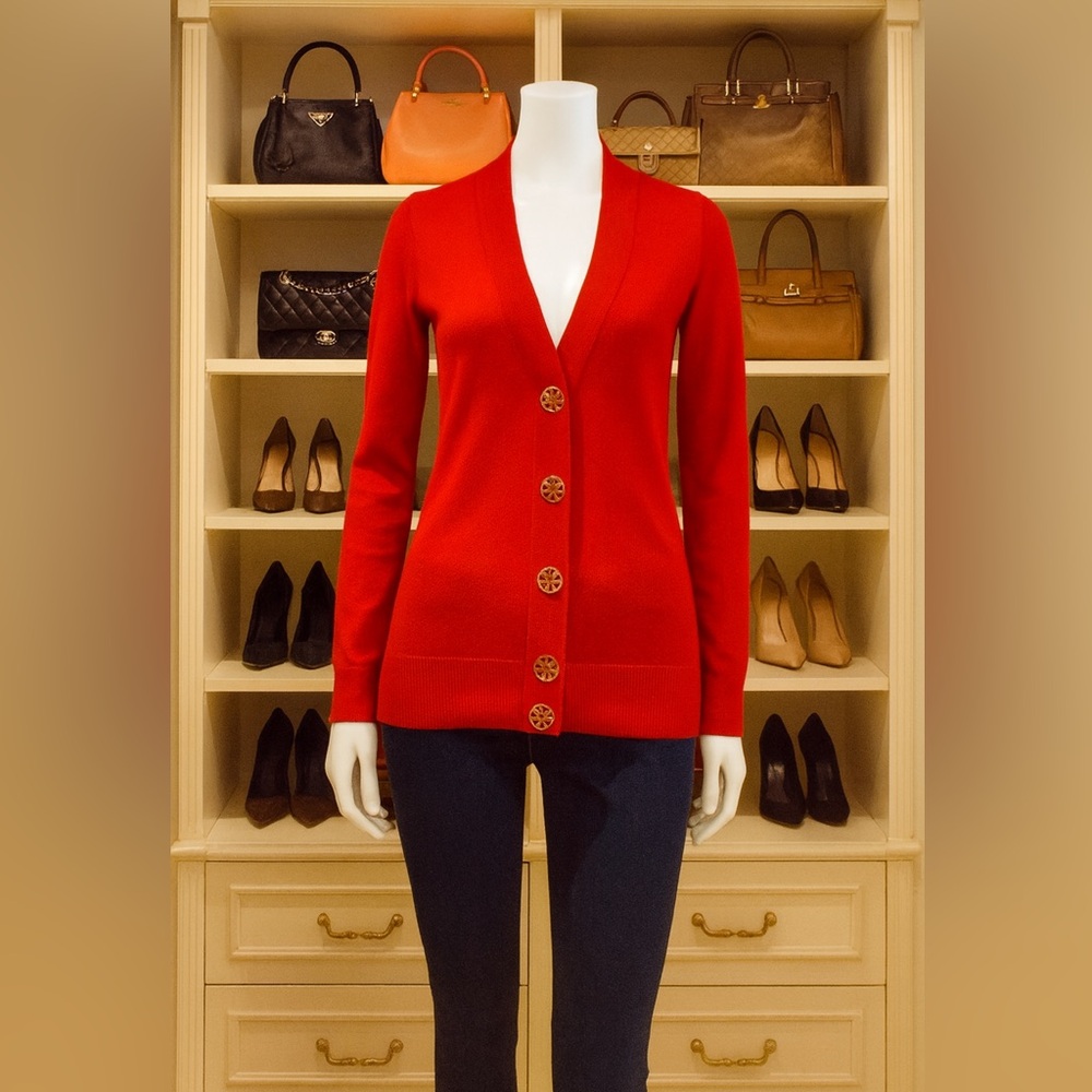 Tory Burch Merino Wool Sweater Cardigan